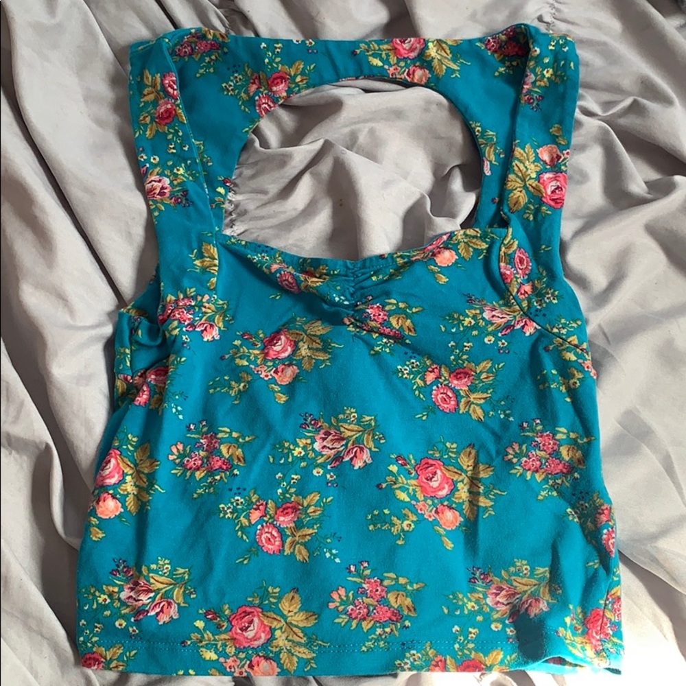 Floral tank crop top